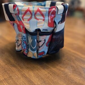 Colorful Flip-Flop Print Shower Caddy